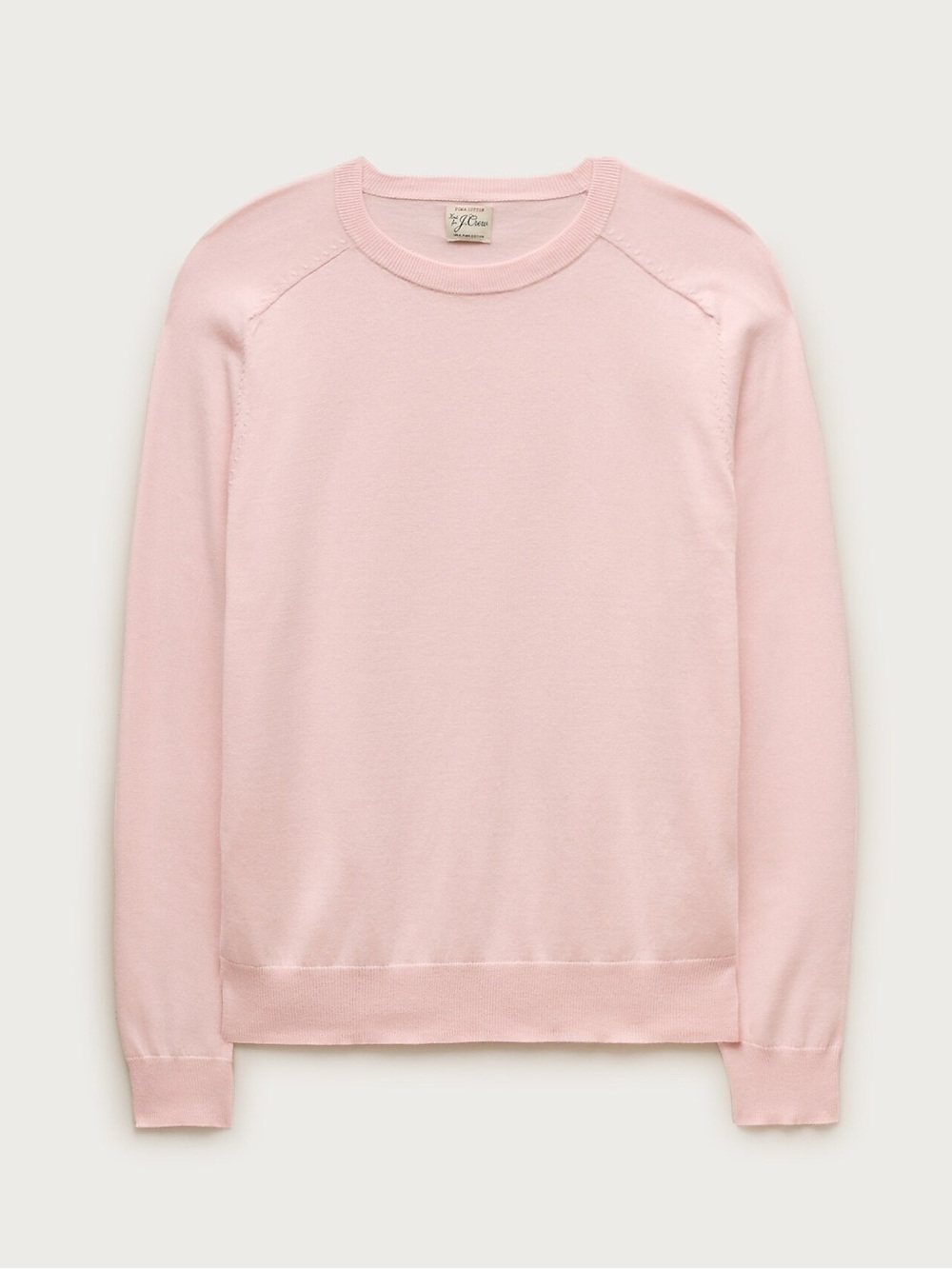 J crew pink Pima cotton crewneck sweater